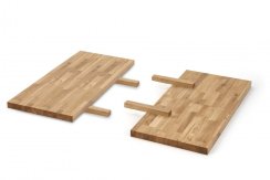 Přídavná deska - stůl APEX & RADUS APEX & RADUS 90x45 (masivní dřevo, barva přírodní dub)