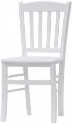 Židle Veneta, bílý lak (masivní sedák)