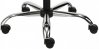 01220-KRIZ-OCEL-CP-KOL: kříž ocelový chromovaný+KOLEČKA (50 mm)+černý píst (640 mm)