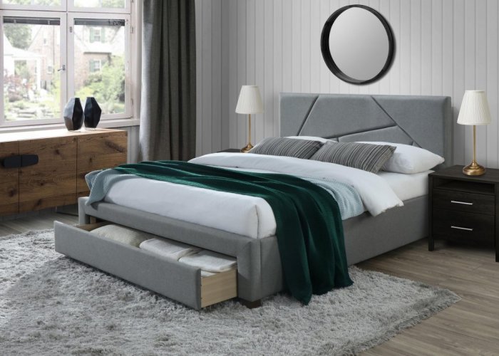 Dvoulůžková postel VALERY (160x200) s úložným prostorem
