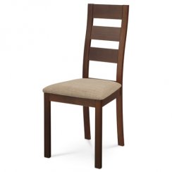Jídelní židle BC-2603 WAL (ořech/béžová)