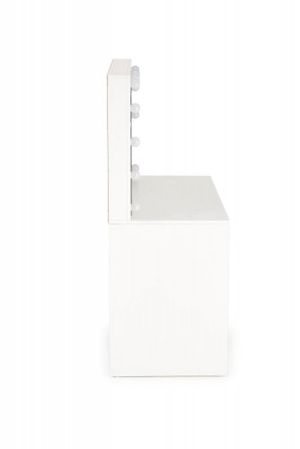 Toaletní stolek HOLLYWOOD XL se zrcadlem (bílý)