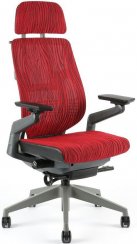 Kancelářská židle Karme Mesh A 09 (červená žíhaná)