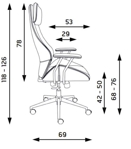Kancelářská židle PYTHON (černá) - AKCE