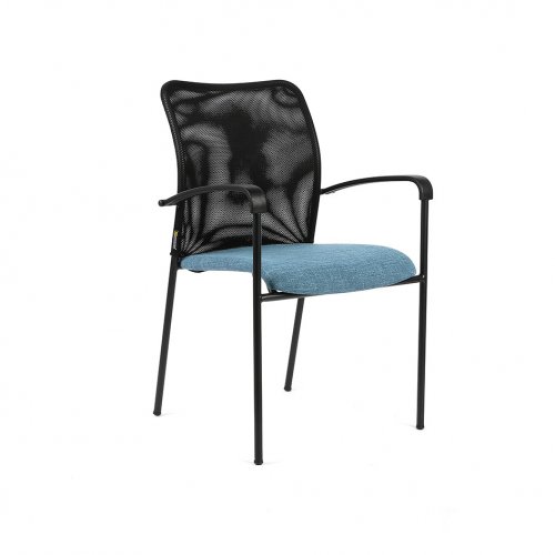 Konferenční židle Triton Black SL F83 (modrý sedák)