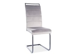 Jídelní židle H-441 VELVET černý rám / šedá 93