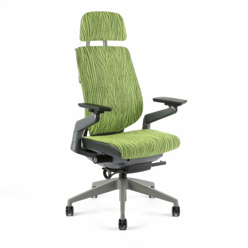 Kancelářská židle Karme Mesh A 06 (zelená žíhaná)