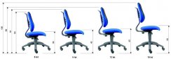 Rostoucí židle FUXO S-LINE SU109/SU41 (béžová/růžová)