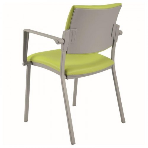 Konferenční židle SQUARE, čalouněná (šedé plastové části)