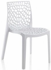 Židle Gruvyer (bílá, polypropylen)