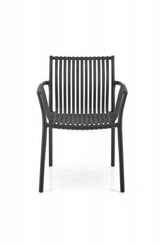 Zahradní židle K492, stohovatelná (černá)