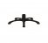 01220-KRIZ-CER+CP-D: D-kříž hliníkový černý+černý píst (640 mm)