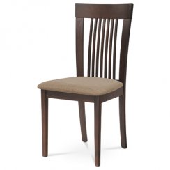 Jídelní židle BC-3940 WAL (ořech/béžová)