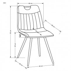Jídelní židle K521 (hořčicová)