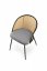 Ratanová židle K508 (šedý sedák)