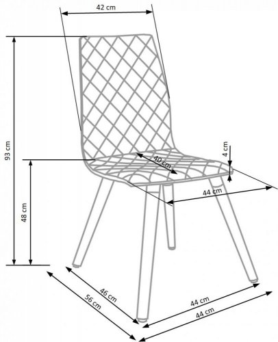 Jídelní židle K-282 (béžová)