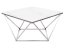 Konferenční stolek SILVER A II (bílá efekt mramoru/ocel)