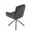 Jídelní židle šedá látka, otočný mechanismus P 90° + L90° s vratným mechanismem - funkce reset, čern