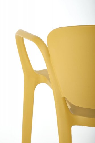 Zahradní židle K491, stohovatelná (hořčicová)