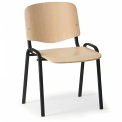 Židle 1120 L (překližka buk, kostra černá)