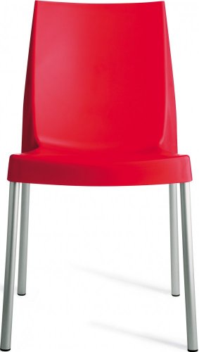 Židle Boulevard (červená), allu+polypropylen