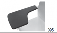 0325-BSTO-095-P-C: 095 Pravý stolek, černý