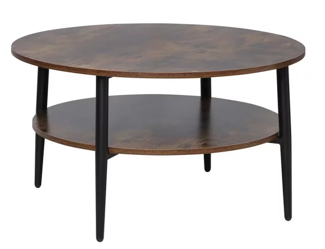 Konferenční stolek ELLA A (rustikální hnědá/černá)