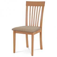 Jídelní židle BC-3950 BUK3 (buk/béžová)