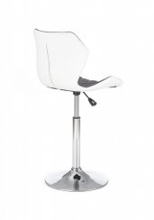 Barová židle MATRIX 2 (bílá/šedá)