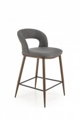 Barová židle H-114 (šedá/ořech)