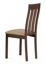 Jídelní židle BC-2602 WAL (ořech/béžová)