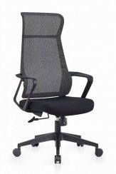Kancelářská židle OTIS s podhlavníkem (černá) - DO VYPRODÁNÍ ZÁSOB