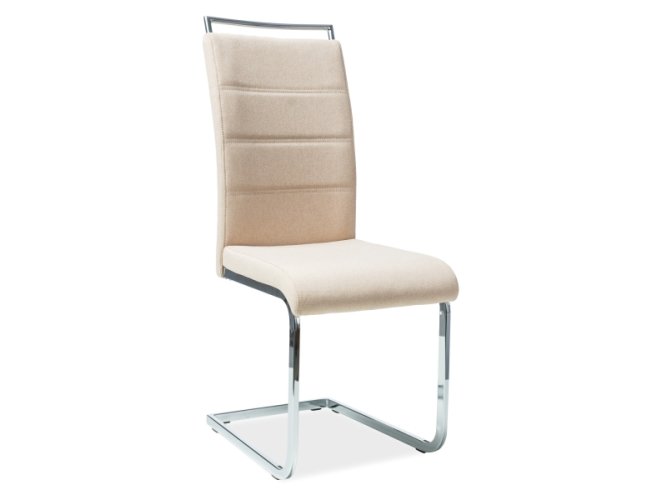 Jídelní židle H-441 chrom / béžová látka 98