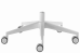 01212-F40-N0-B: B-F40-N0 kříž hliníkový, bílý