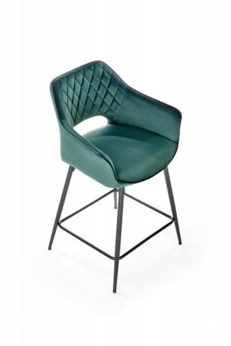 Barová židle H-107 (tmavě zelená)