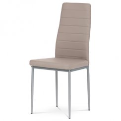 Jídelní židle DCL-377 LAN (šedá/lanýžová ekokůže)