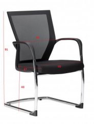 Konferenční židle MARIA/S (kostra chrom)