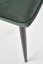 Jídelní židle K399, čalouněná (tmavě zelená)