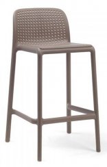 Barová židle Bora-MINI (hnědá), polypropylen