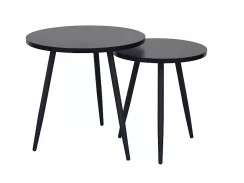 Konferenční stolek CLEO (set 2 ks, černá)