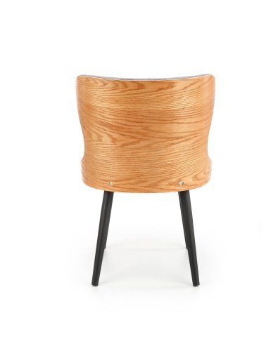 Jídelní židle K452 (šedá/přírodní dub)