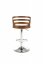 Barová židle H-109 (krémová/ořech)
