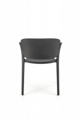 Zahradní židle K491, stohovatelná (černá)