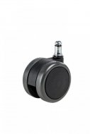 0114-RM65: Plastová pogumovaná kolečka 1017 pro tvrdé povrchy, černá (65mm)