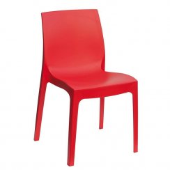 Židle Rome, polypropylen (červená)