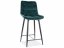 Barová židle CHIC H-2 VELVET (černá/zelená 78)