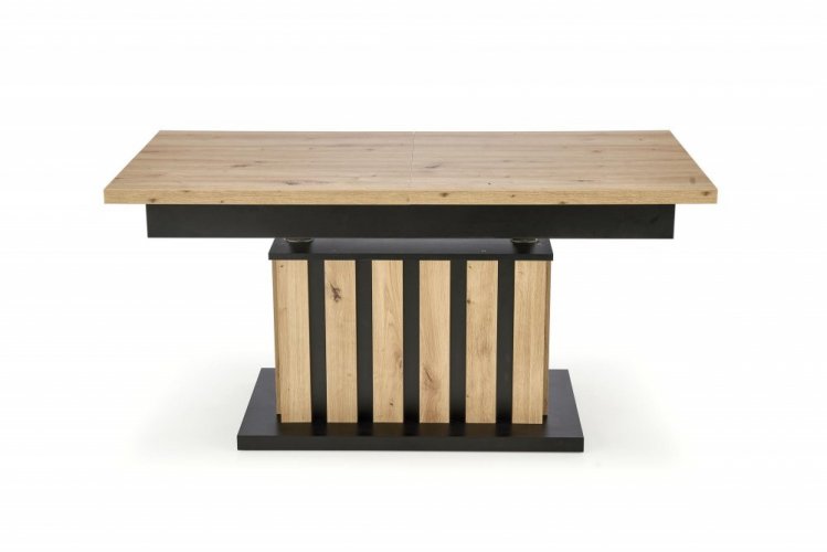 Multifunčkní rozkládací konferenční stolek BARETTI (dub artisan/černý)