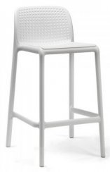 Barová židle Bora-MINI (bílá), polypropylen
