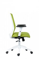 Kancelářská židle NOVELLO WHITE (zelená)