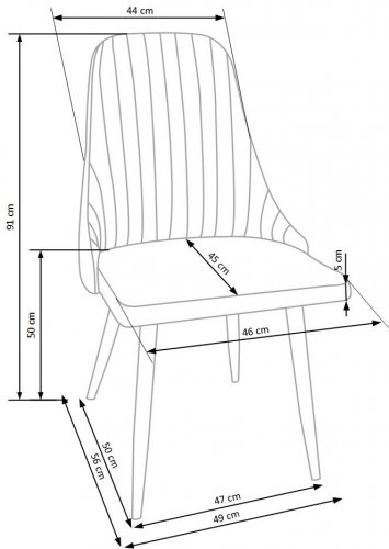 Jídelní židle K-285 (béžová) - VÝPRODEJ SKLADU